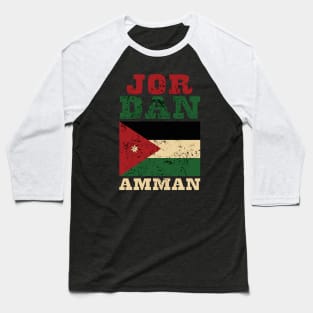 Flag of Jordan Baseball T-Shirt